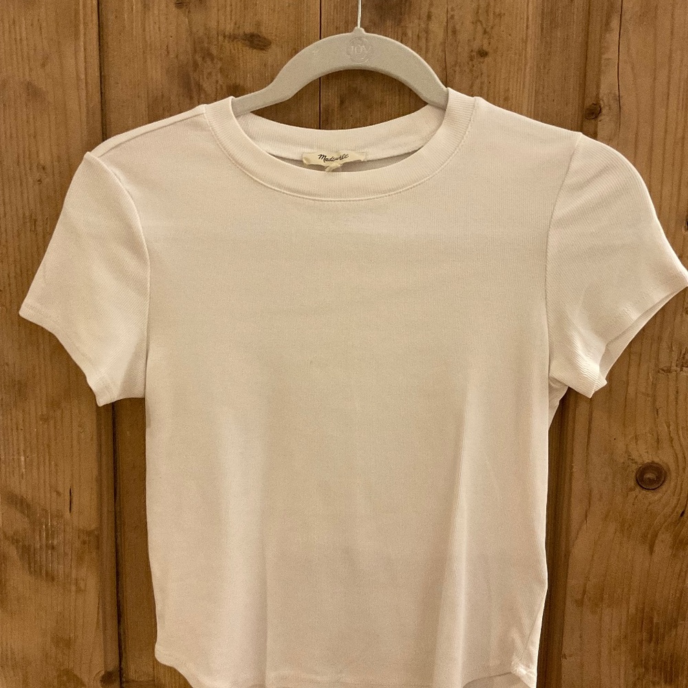 Madewell White top Size Small